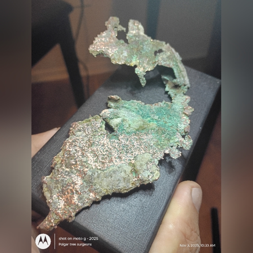 Upper Peninsula Michigan Native Copper Specimen Including Quartz - Picture 3 of 16